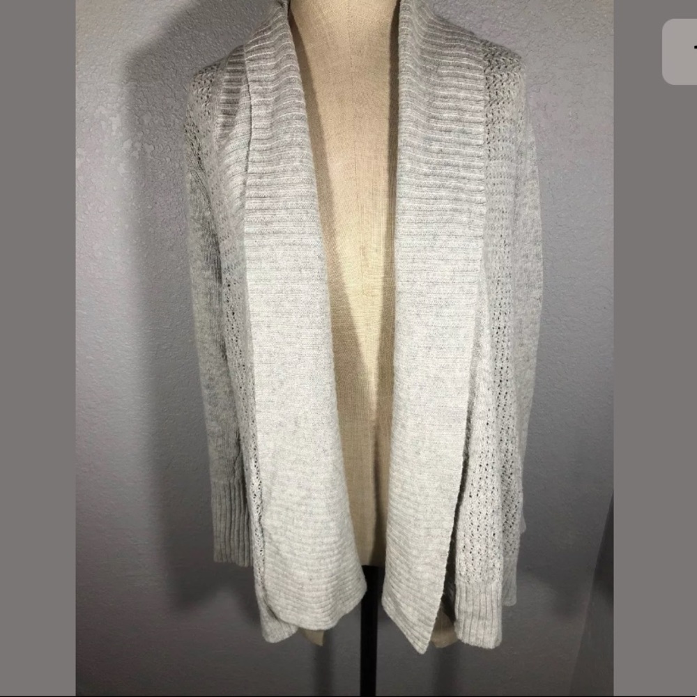 Anthropologie Moth Knit Open Front Cardigan